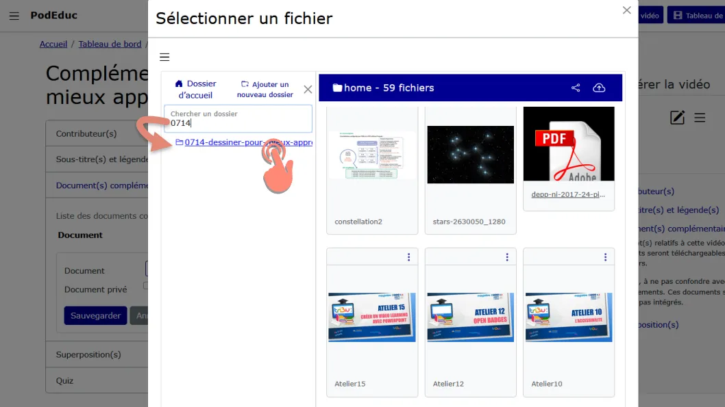 cliquez sur le lien de la vidéo affiché dans les résultats de la recherche.