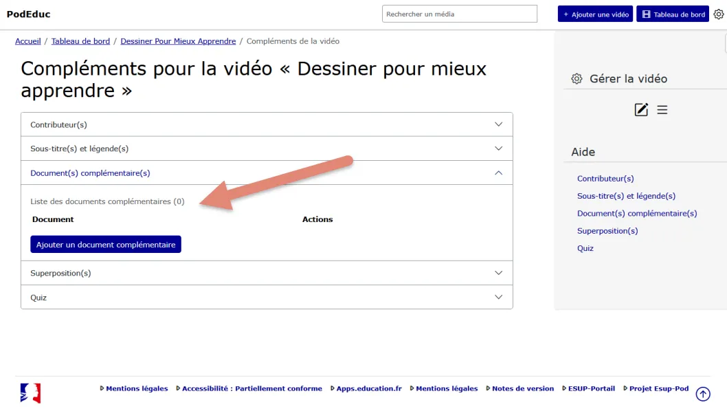 le document a été supprimé il n&rsquo;y pas de document dans la liste.