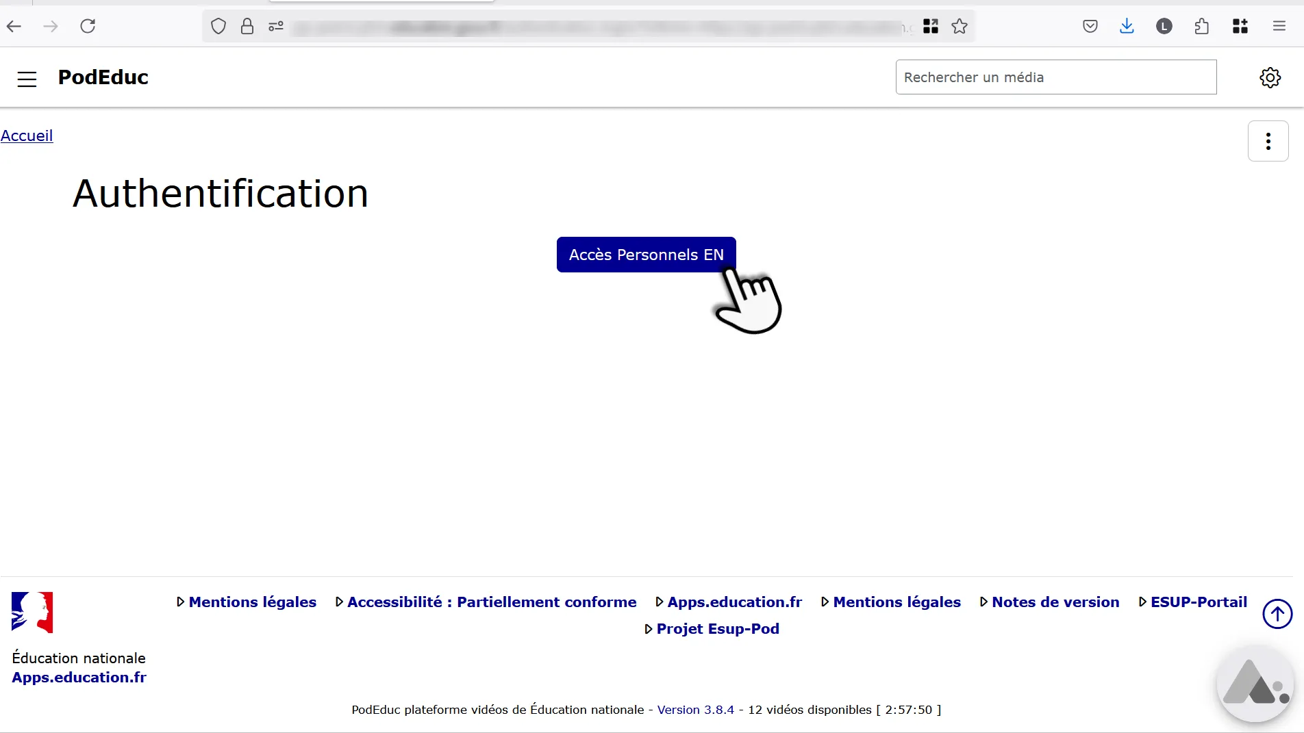 bouton connexion Apps.