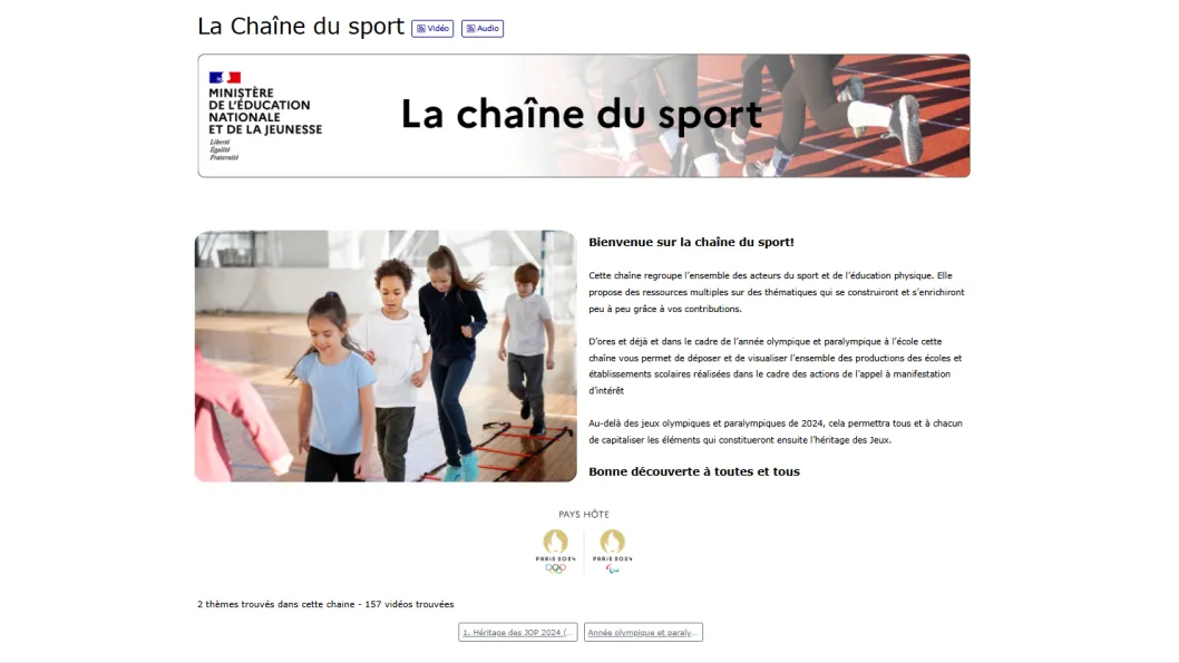 exemple de chaîne personnalisée la Chaine du sport.