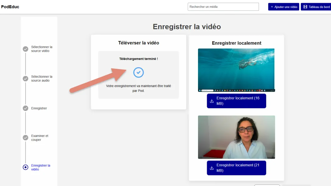 téléversement terminé.