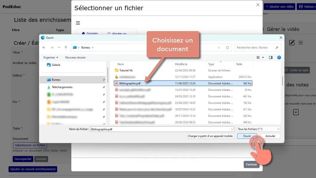 sélectionner fichier pour choisir l’image.
