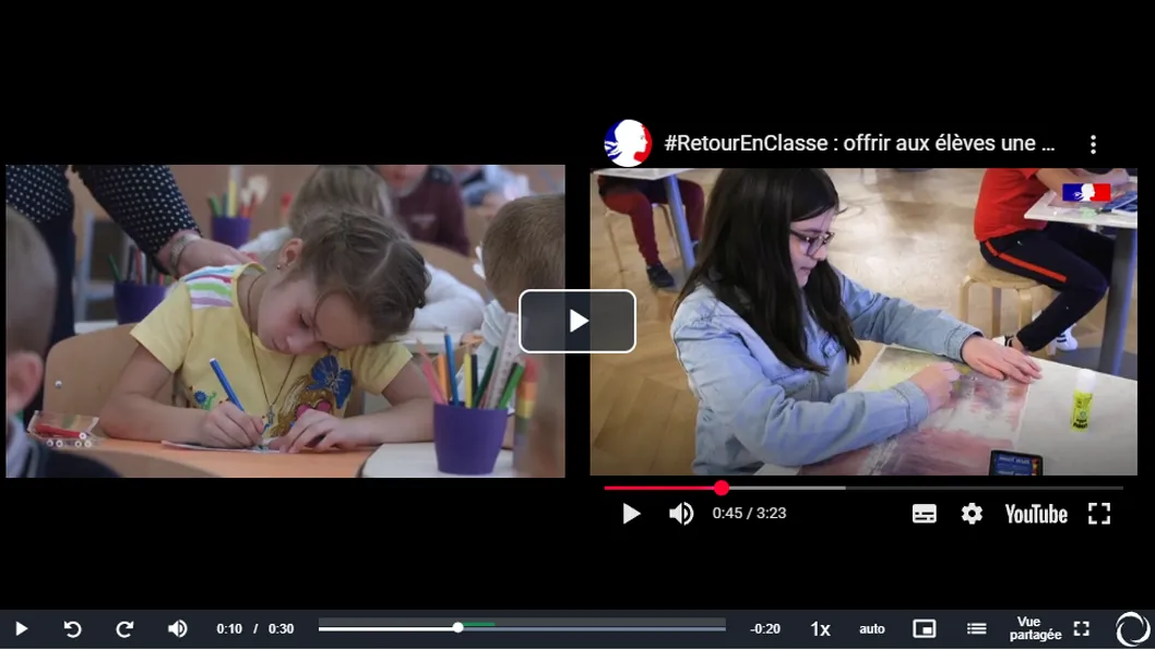 Capture exemple intégration vidéo.