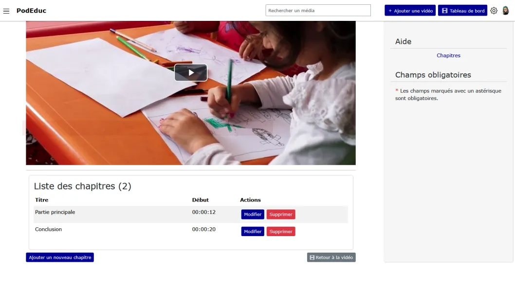cliquer sur bouton supprimer.