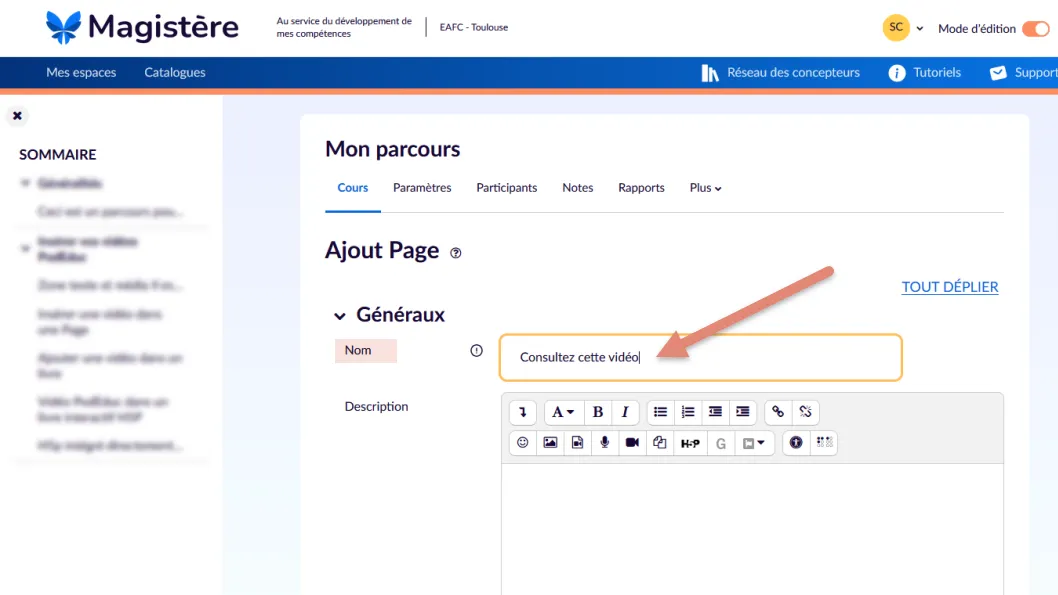 saisir le titre de la ressource.
