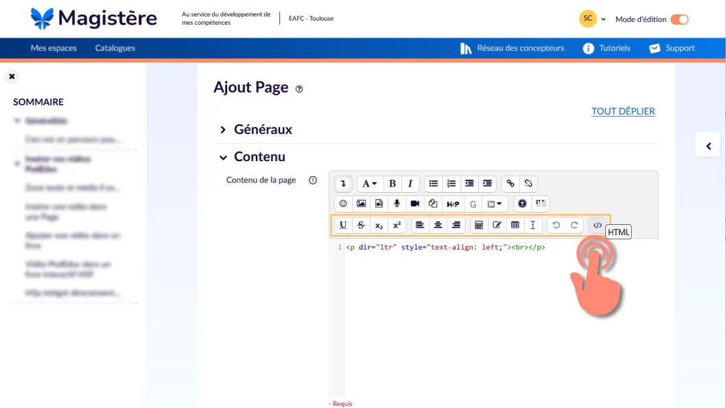 ouvrir le code source.
