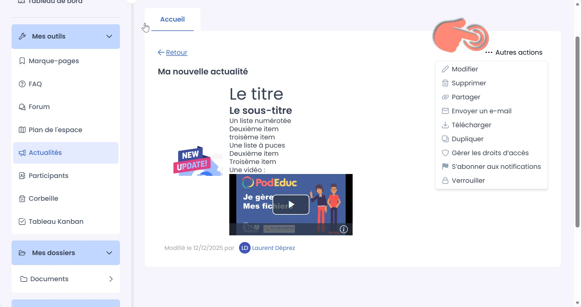 boutons autres actions 