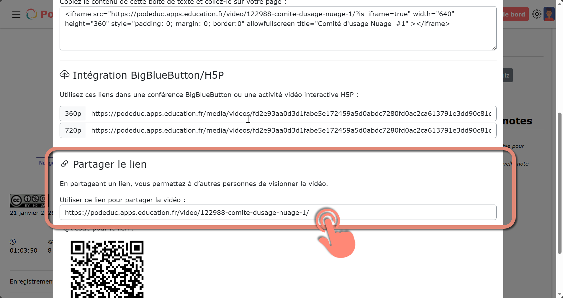 lien à copier
