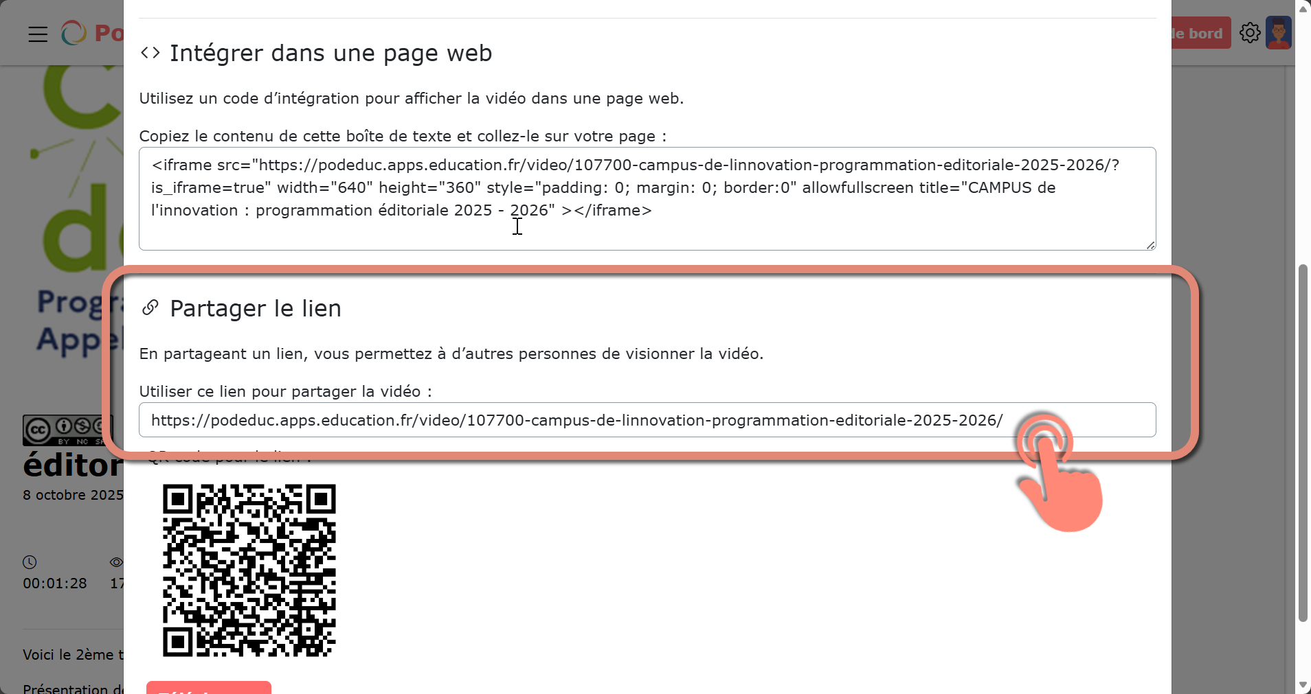 lien à copier
