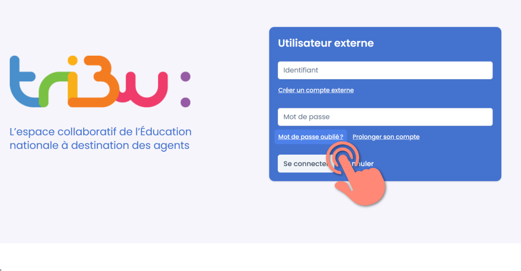 choix du guichet utilisateur externe