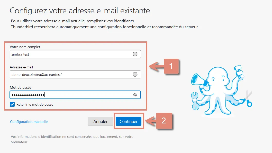 Ajouter un compte de messagerie