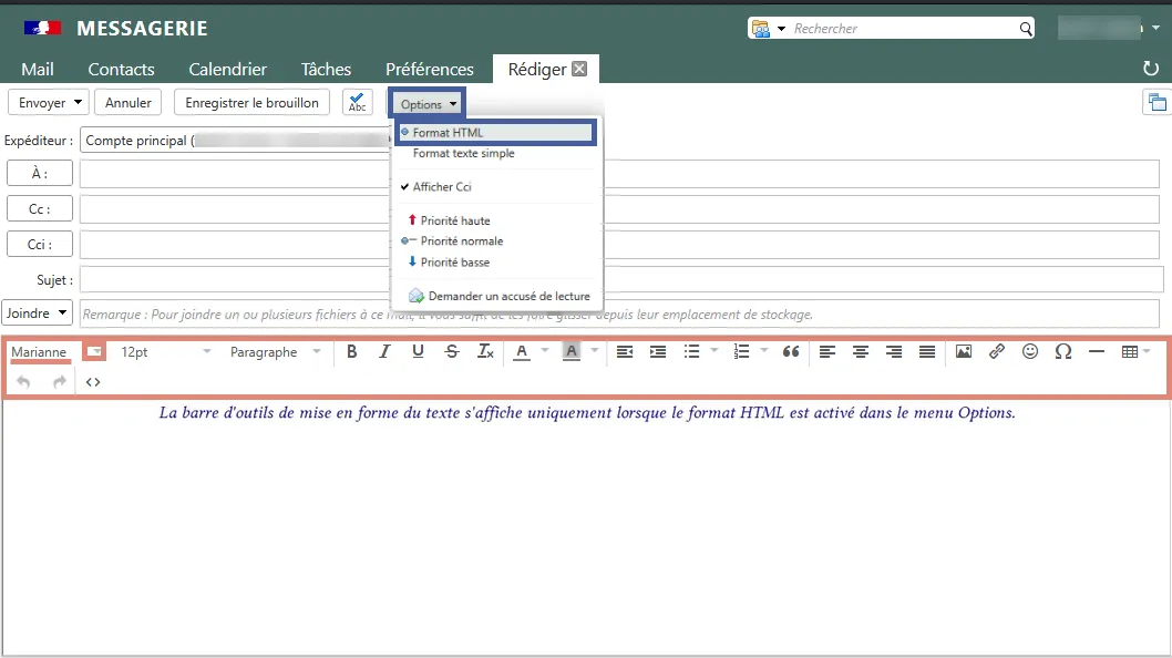 Barre de traitement de texte