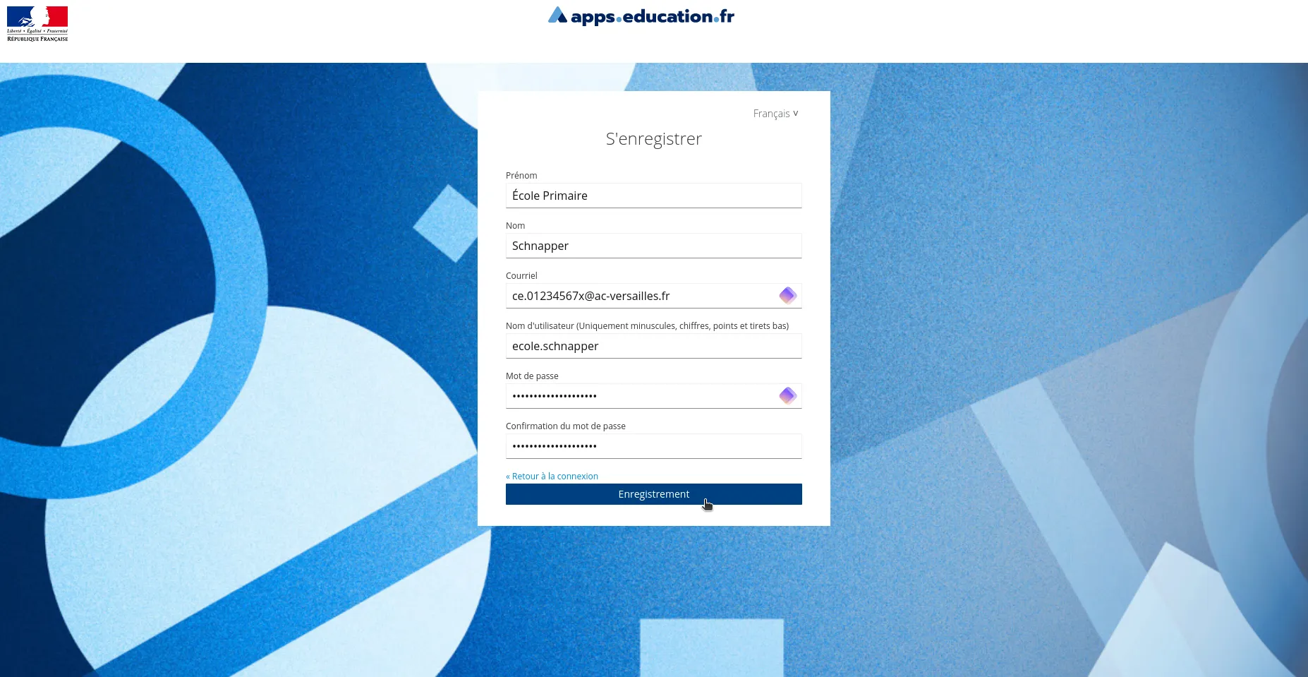 Détails du compte