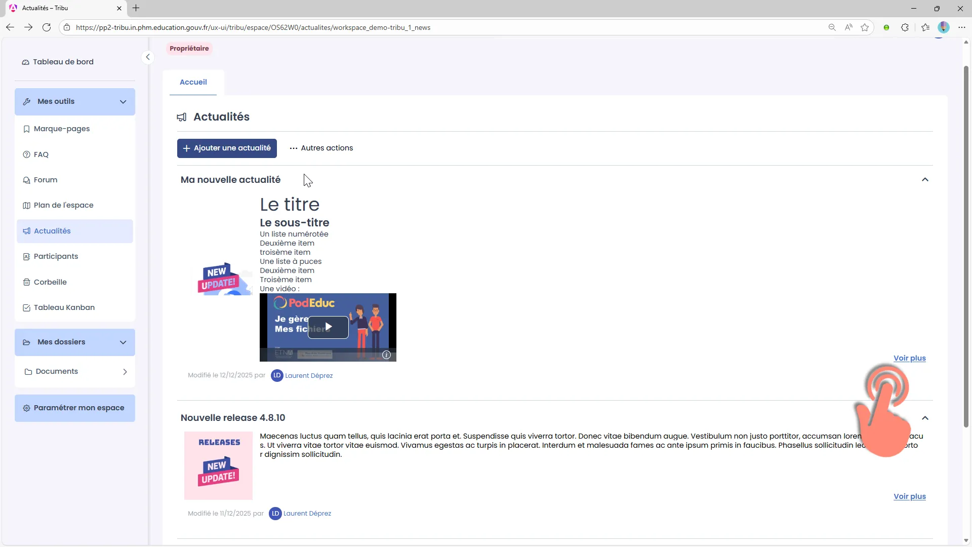 boutons voir plus 