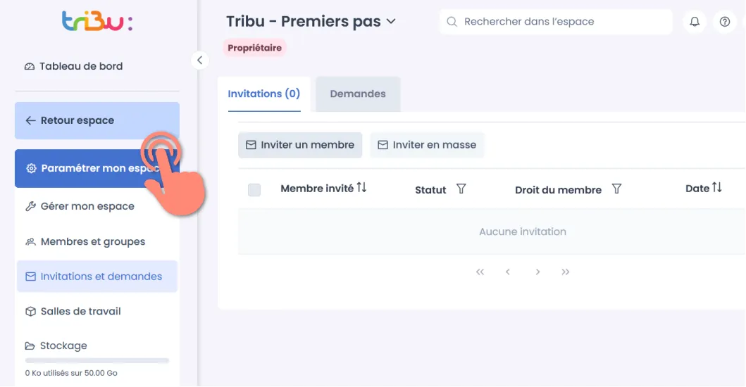 retour à l’espace.