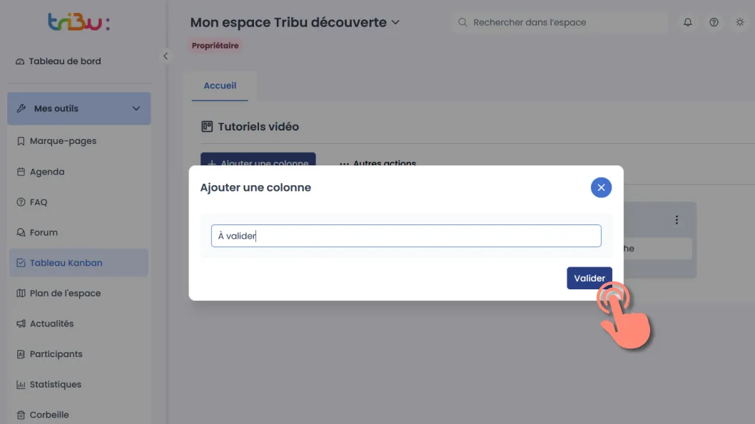 créer une nouvelle colonne