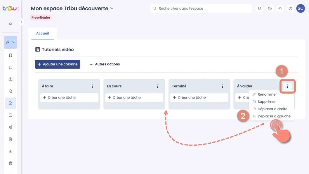 éditer une colonne