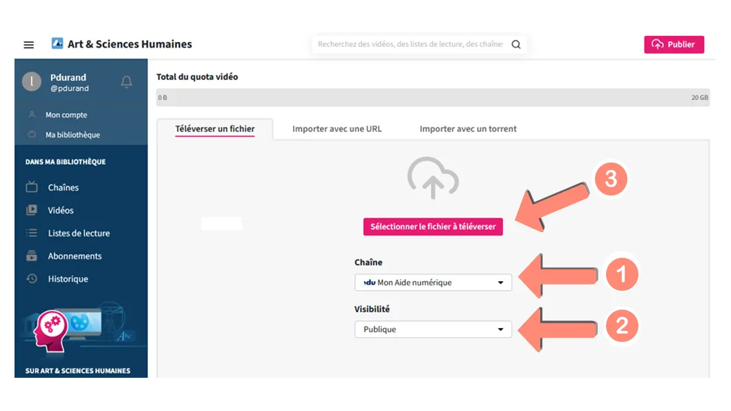 Téléverser un fichier