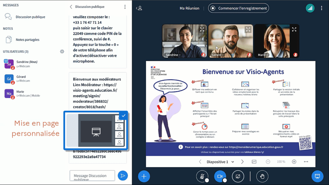 gif animé mise en page personnalisée.