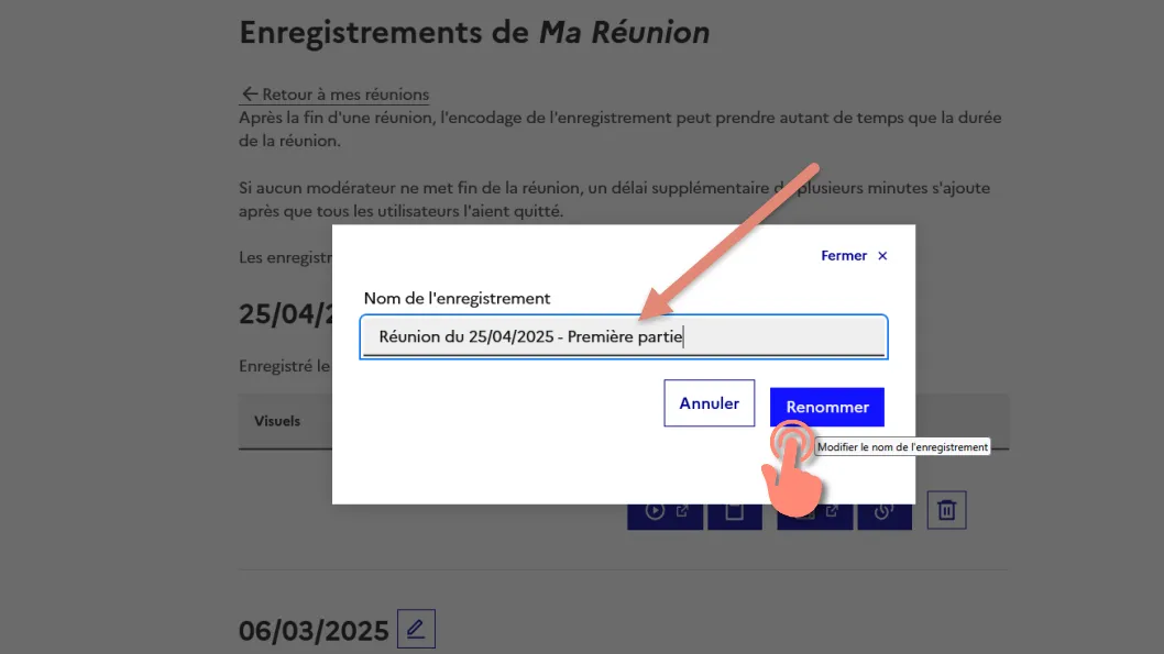 saissisez un titre et cliquer sur modifier.