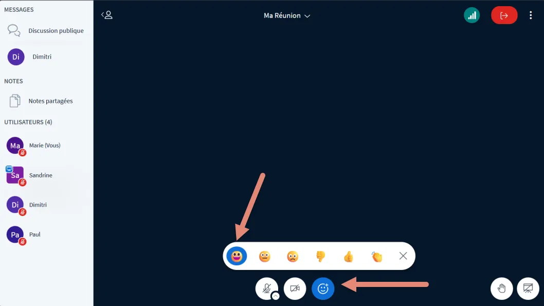 bouton émojis.