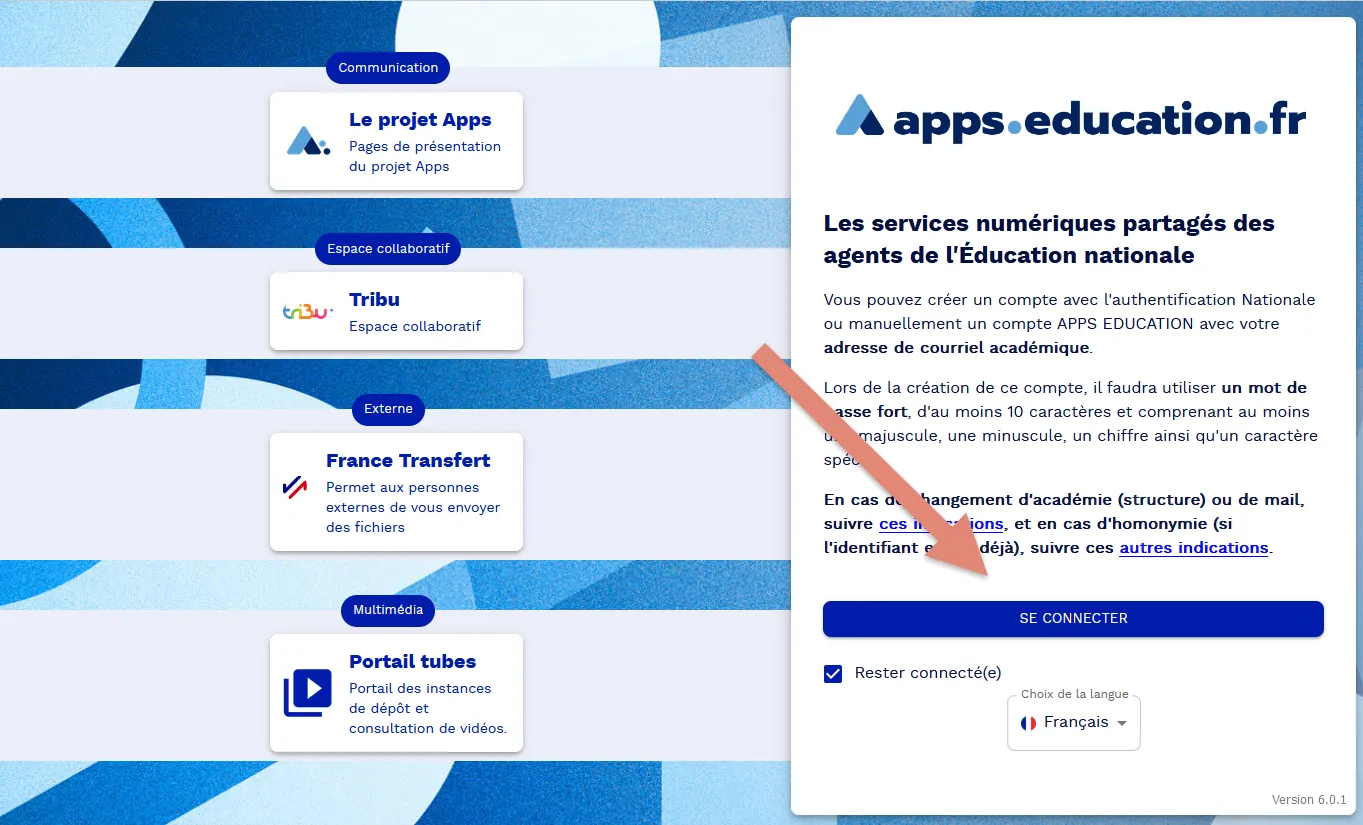 connexion Apps.
