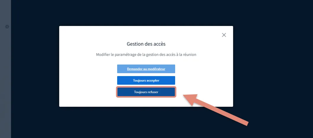 option toujours refuser.