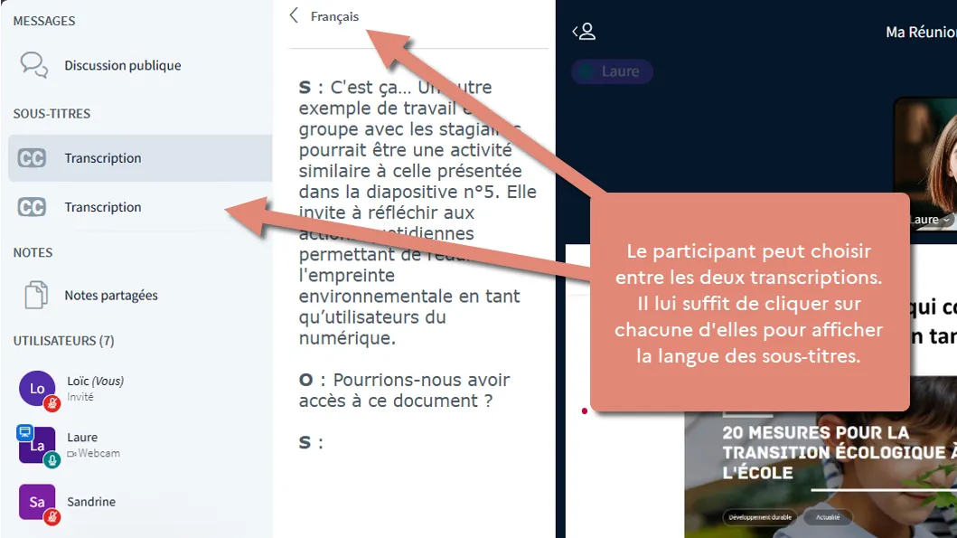 plusieurs langues de sous-titres SME.