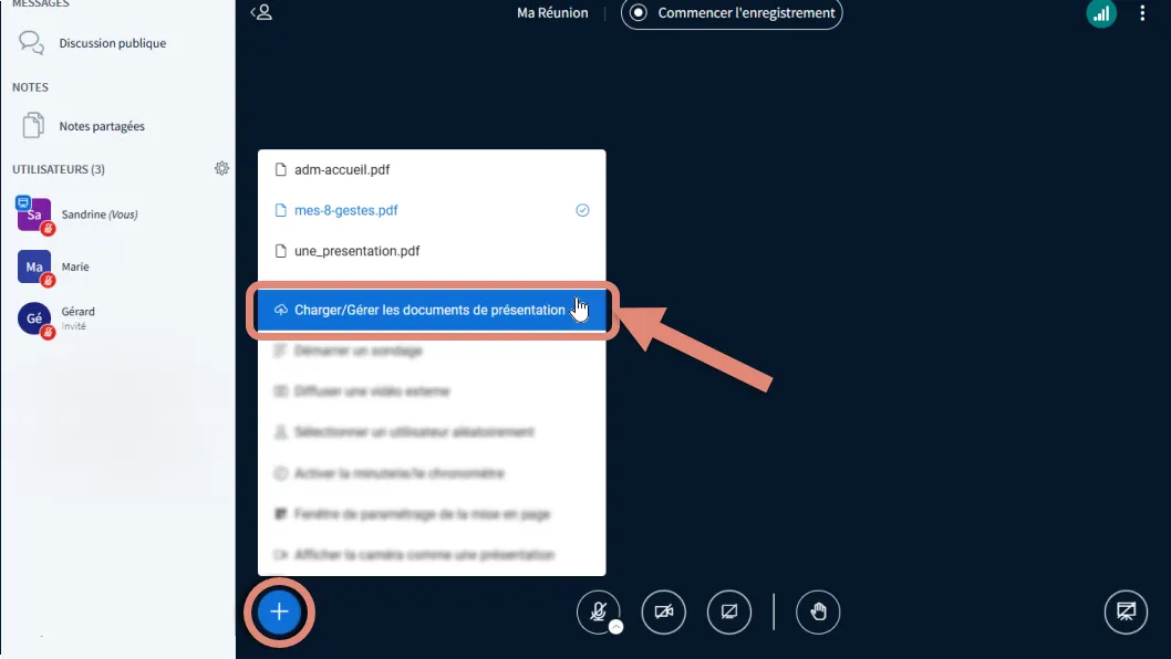 présenter des documents.