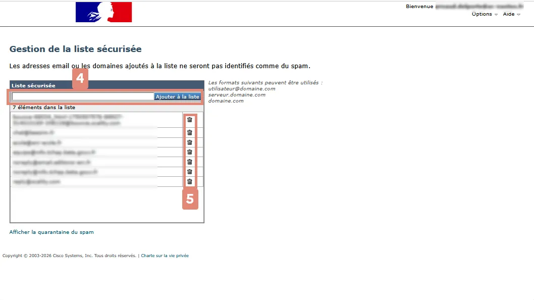 gestion des listes