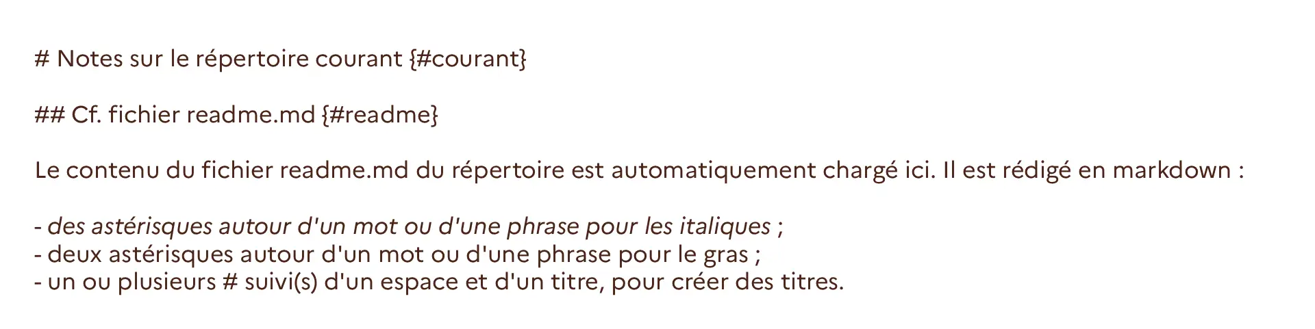 Eemple de Markdown