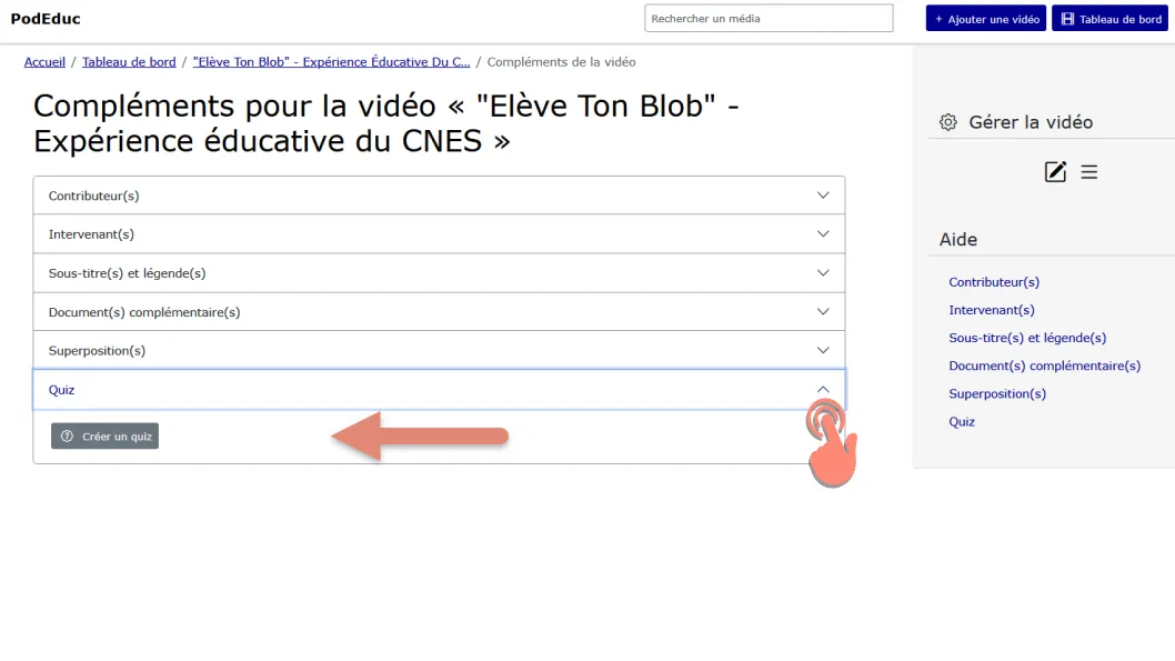 cliquer sur quiz dans le menu de la page compléments pour la vidéo.