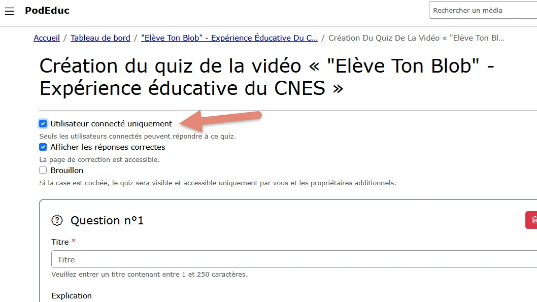 option utilisateur connecté uniquement .