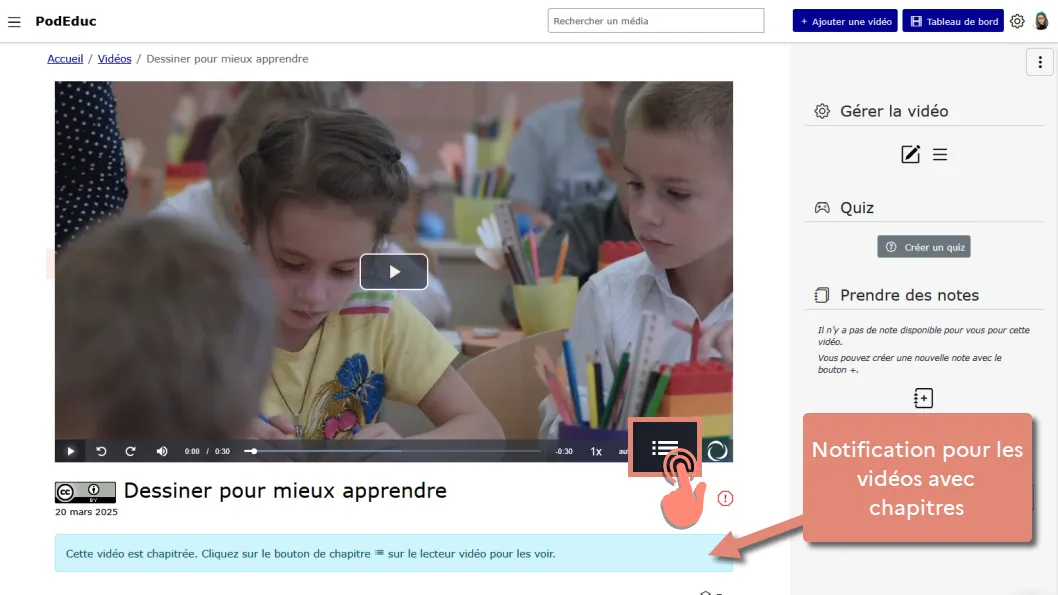 notification cette vidéo est chapitrée cliquez sur le bouton de chapitre sur le lecteur vidéo pour les voir.