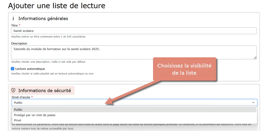 Visibilité.
