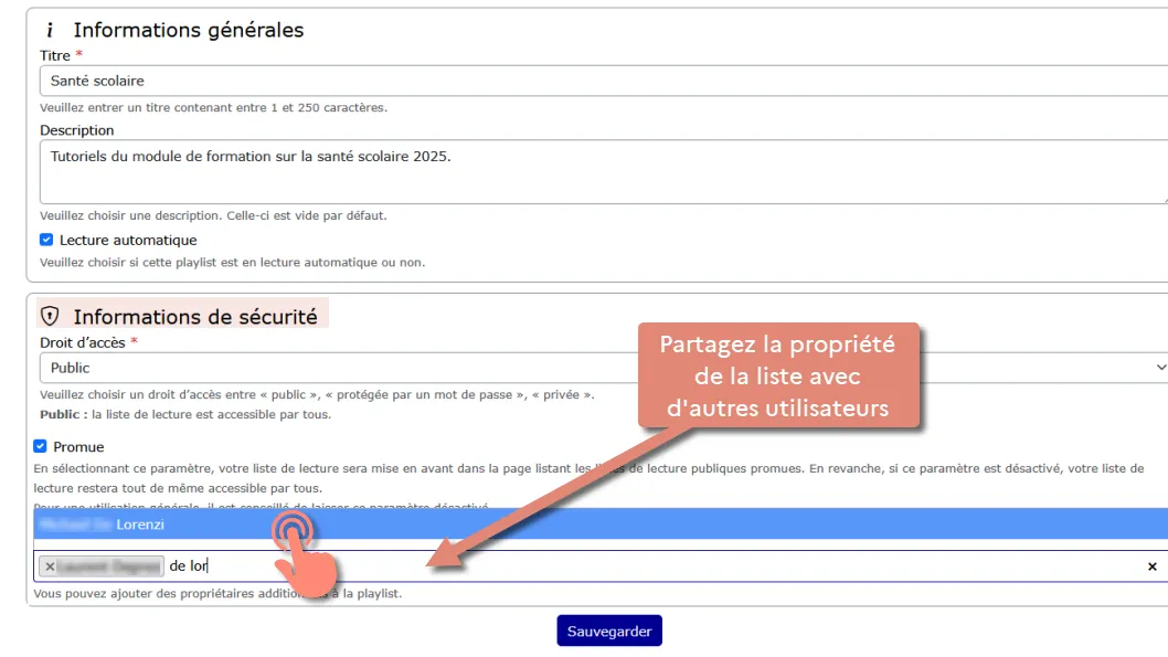 Ajout de copropriétaires.