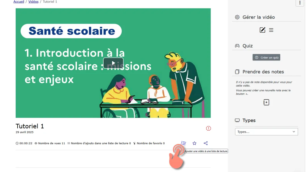 Icône ajout playlist.