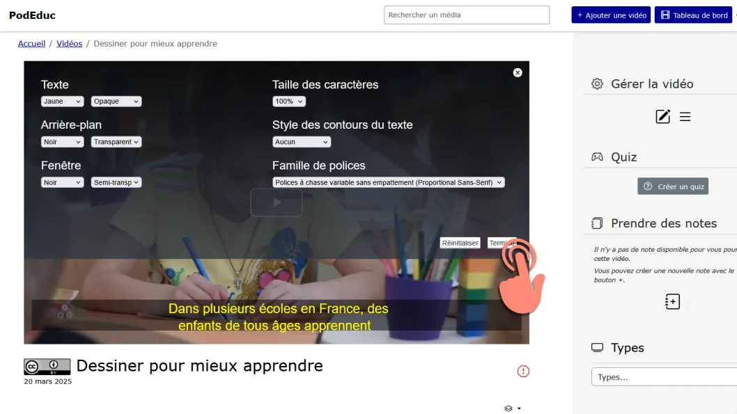 cliquer sur bouton terminer .