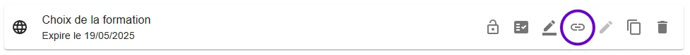 bouton copie URL
