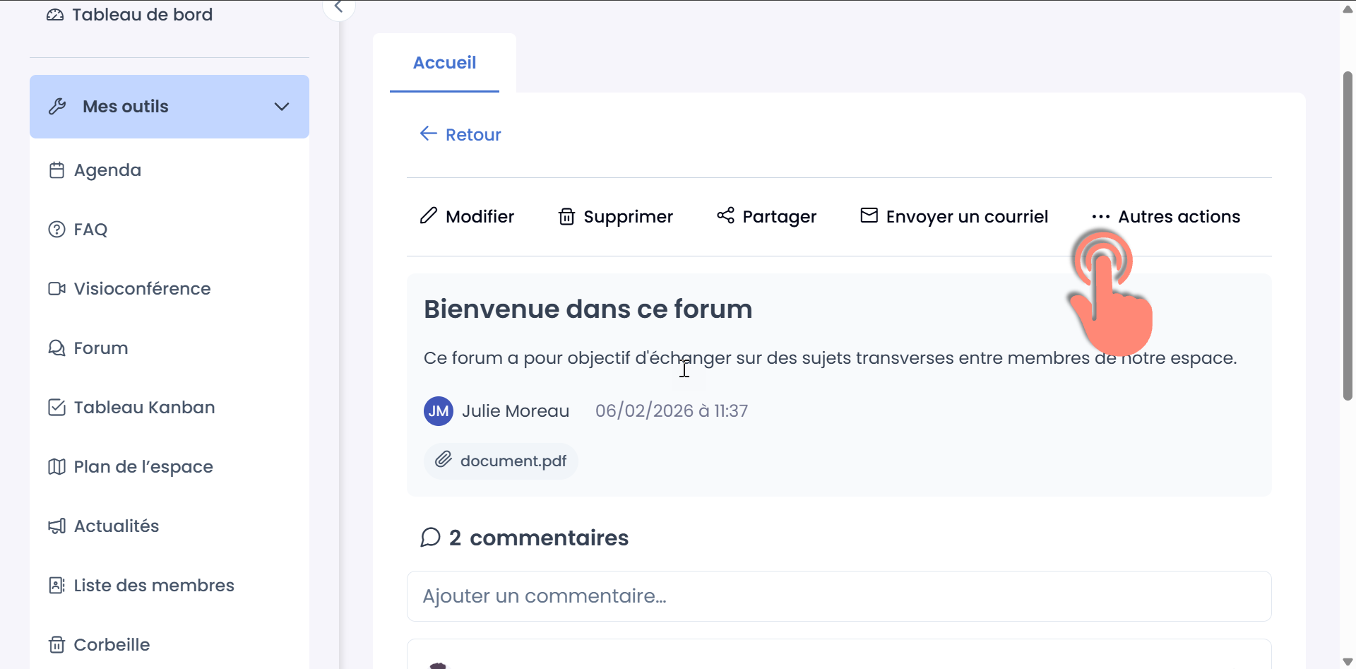 Autres actions