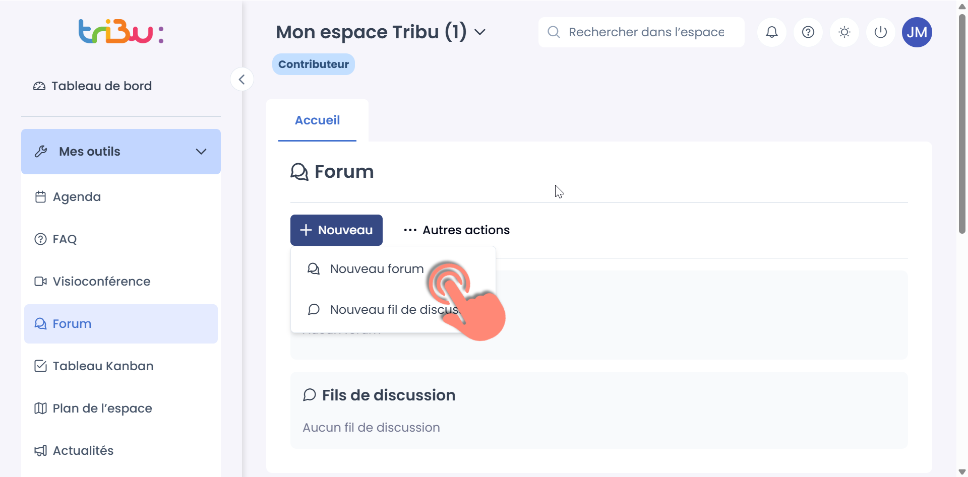 bouton nouveau forum