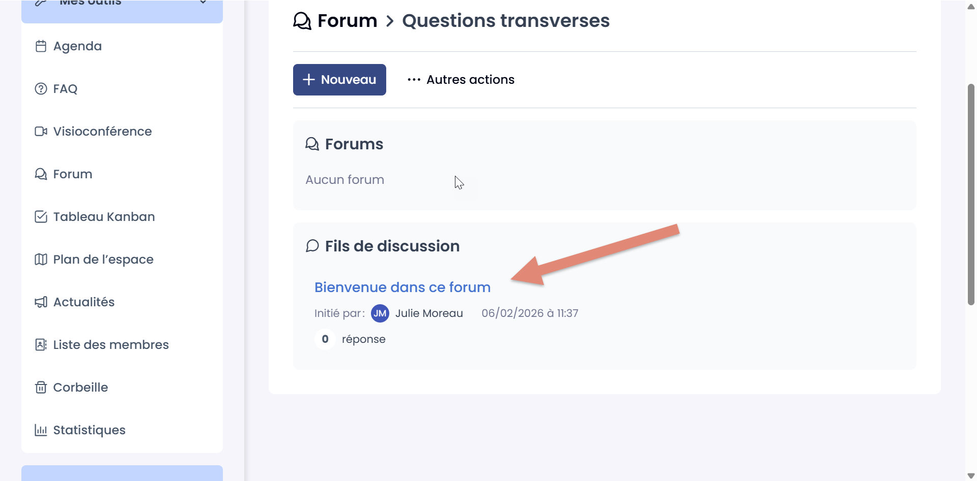 fil de discussion