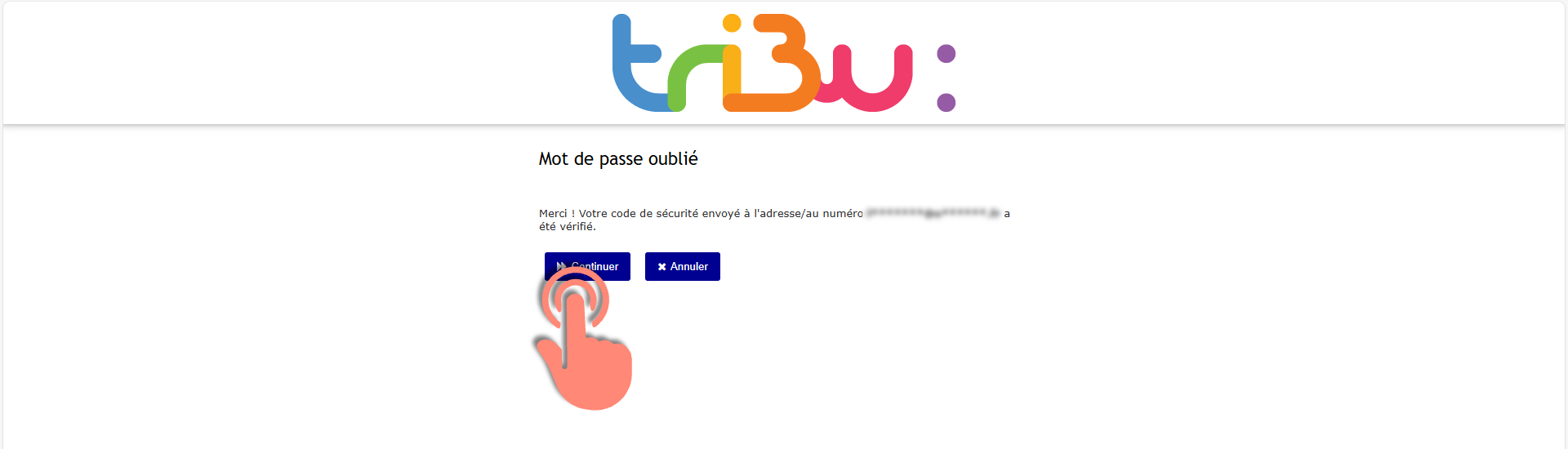 bouton continuer