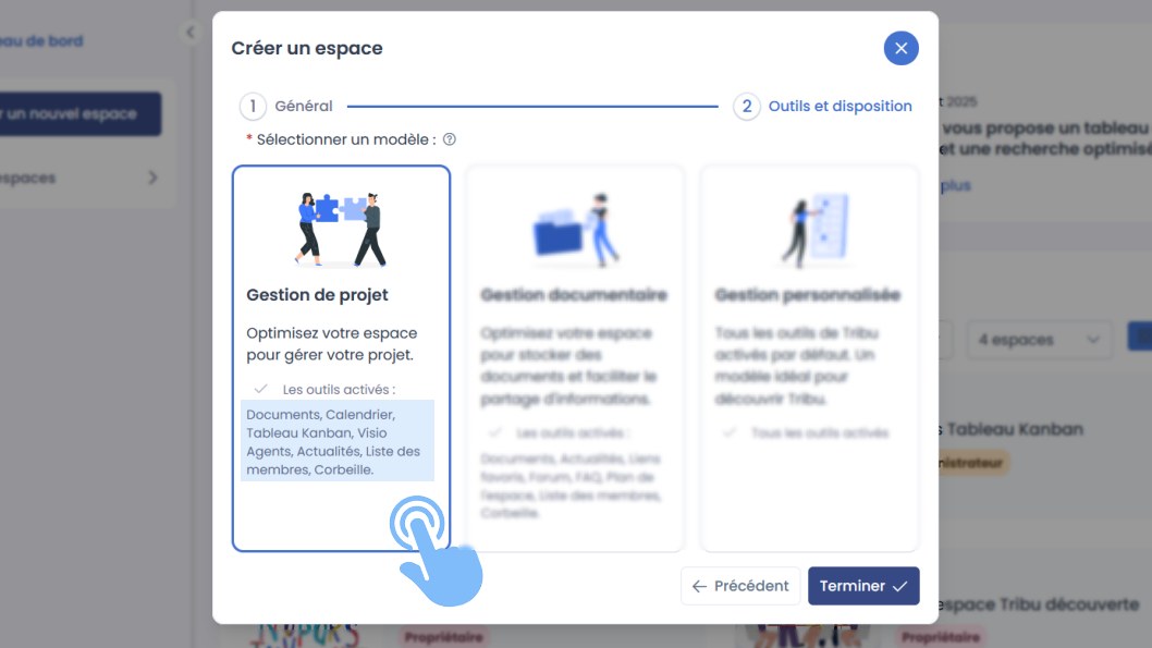 modèle gestion de projet