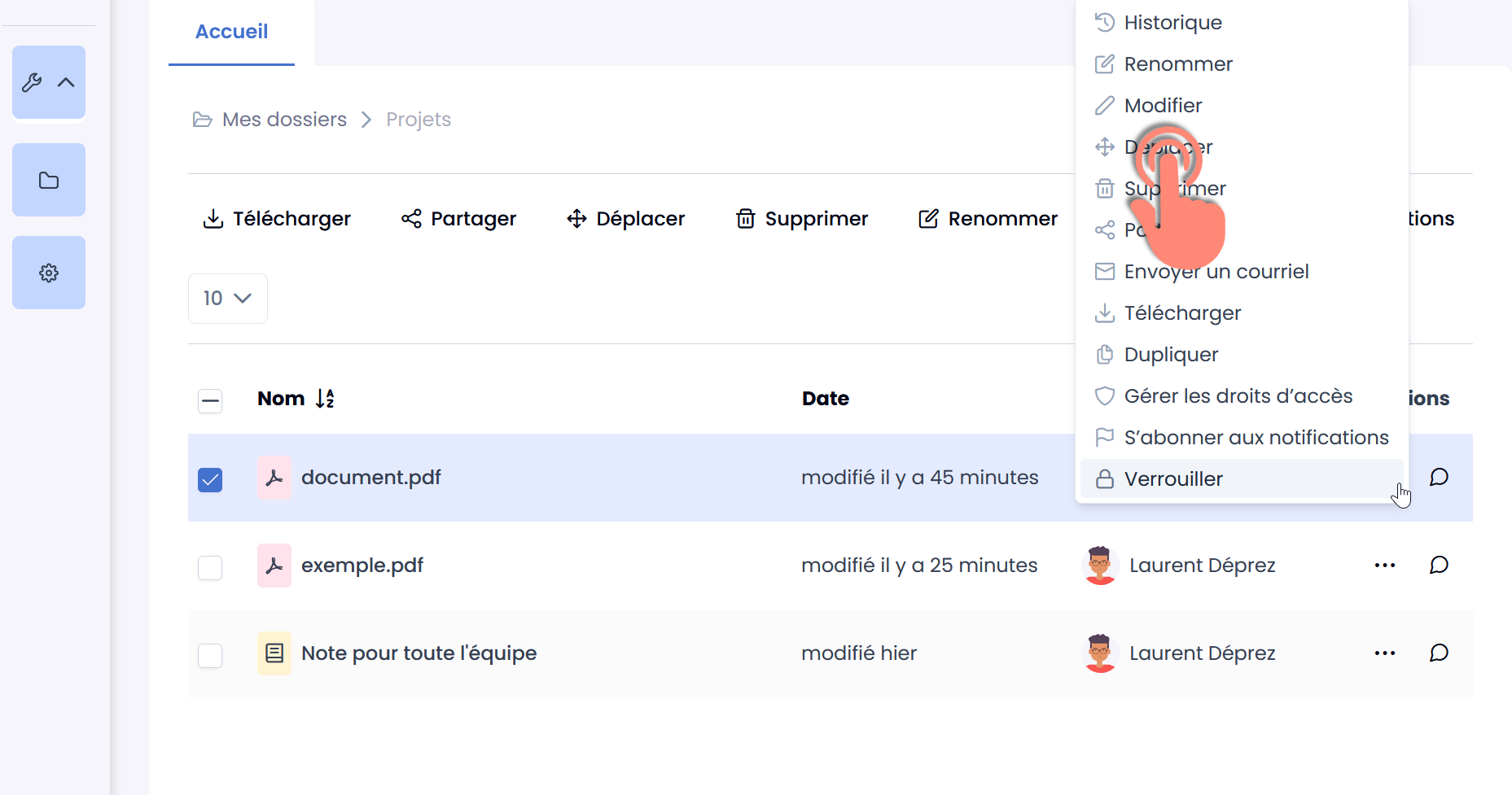bouton Modifier