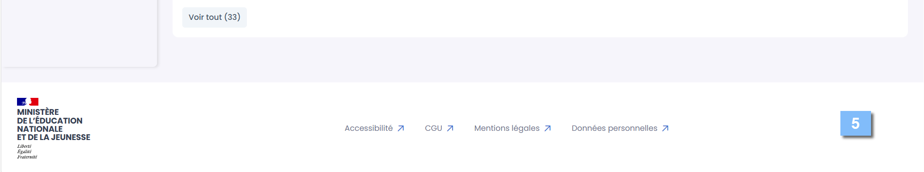 le pied de page
