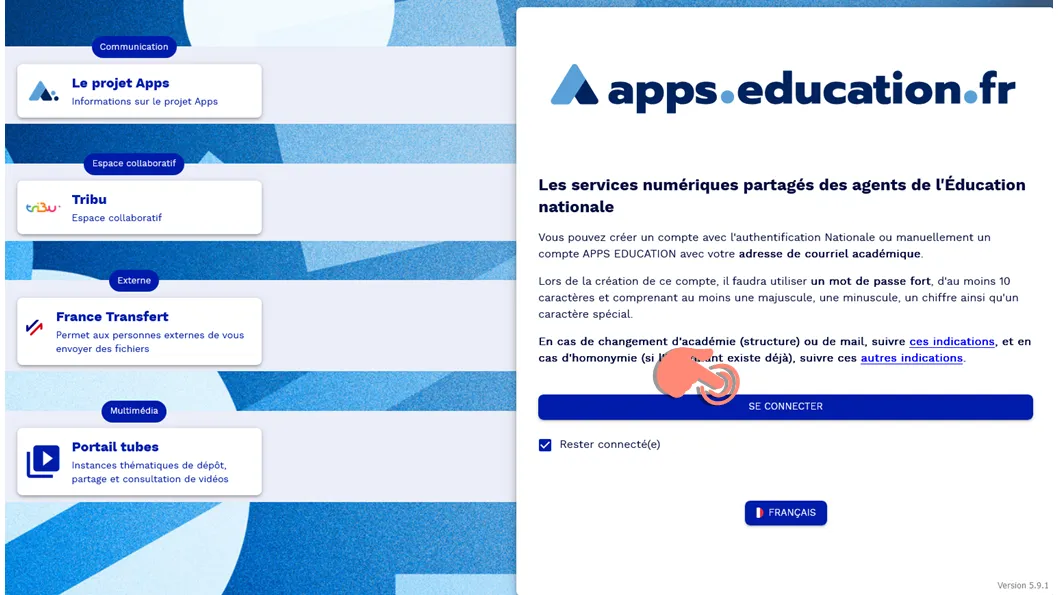 bouton se connecter.