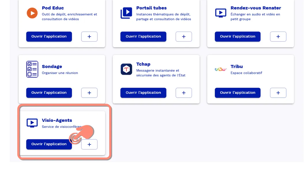 bouton ourvri application.
