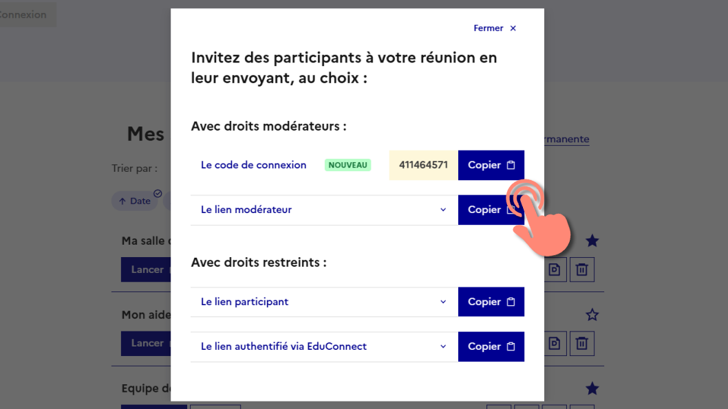 lien modérateur.