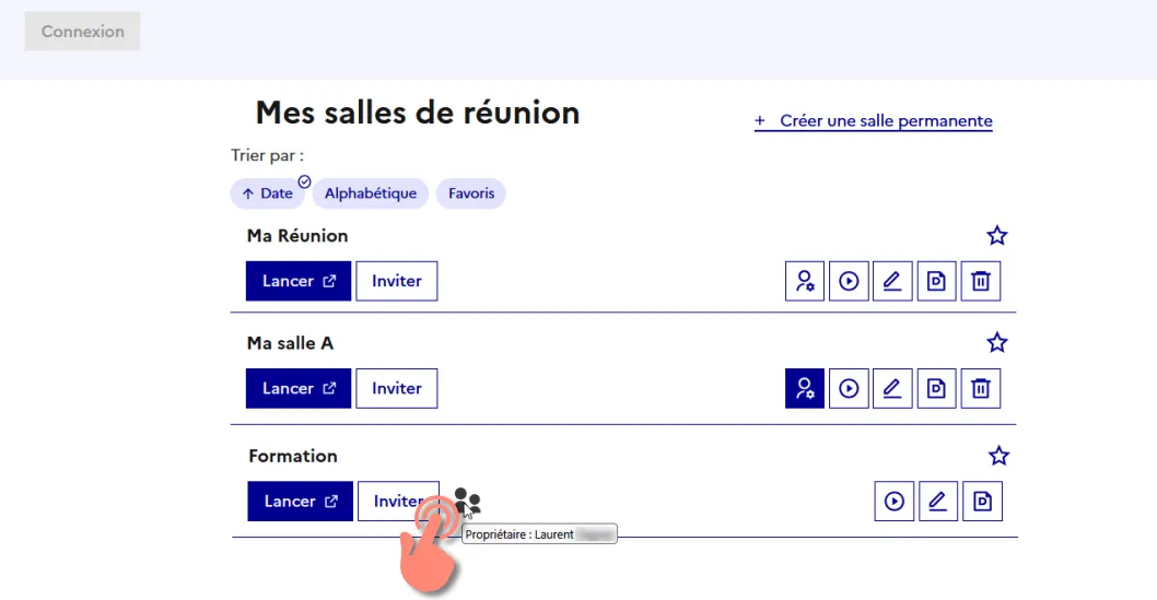  survol du pictogramme pour identifier le propriétaire